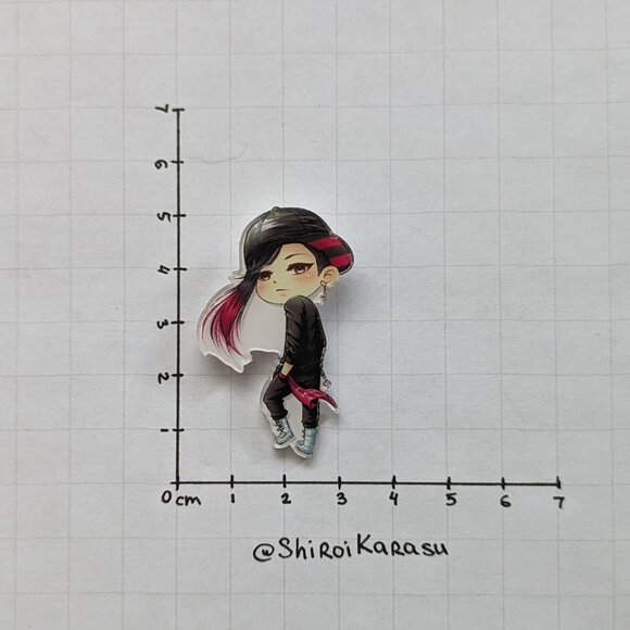 Kawaii One Piece Anime Acrylic Pins Set of 6 NEW - Picture 4 of 13